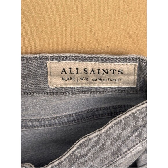 AllSaintsMast  Jeans Men's  Size W31 Gray - Picture 5 of 10